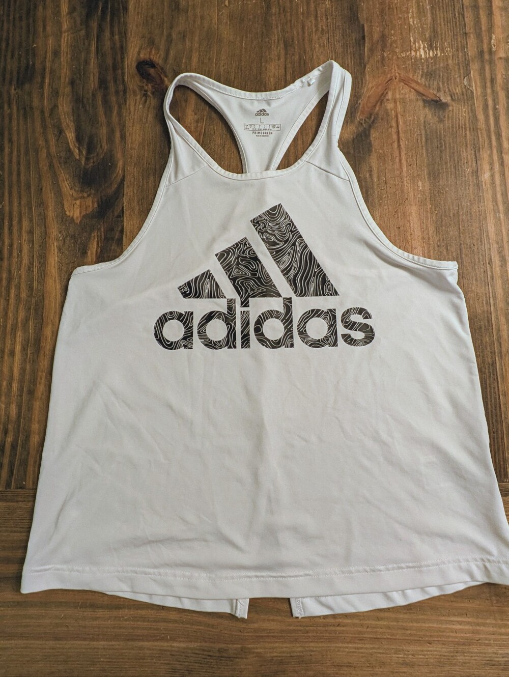 Adidas Women’s White Racerback Tank Top Size Large